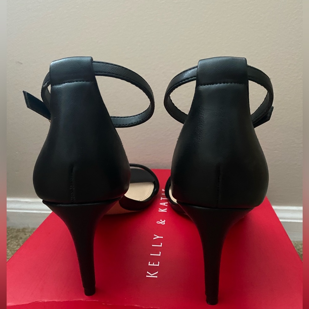 Women’s Kelly & Katie Black Dress Heels / Sandals Size 7.5M - Picture 6 of 9